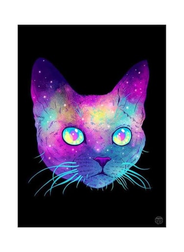 Printed Wall Sticker Multicolour 20cm