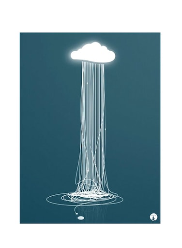 Printed Wall Sticker Multicolour 20cm