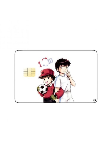 PRINTED BANK CARD STICKER Tsubasa And Genzo From Captain Tsubasa Anime