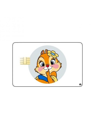 PRINTED BANK CARD STICKER Animation Clarice From Chip 'N Dale By Disney