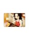 PRINTED BANK CARD STICKER Cute Girl Drawing In The Kitchen