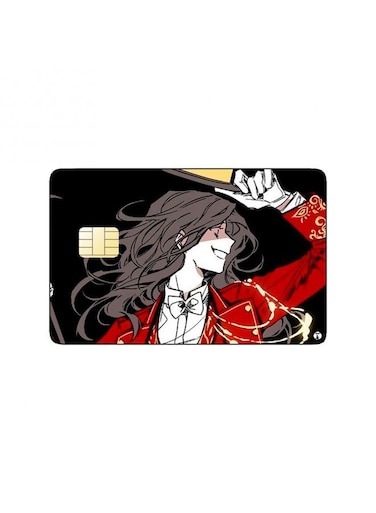 PRINTED BANK CARD STICKER Beautiful Magician Drawing With Hat