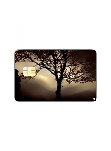 PRINTED BANK CARD STICKER Aesthetic Nature View Picture