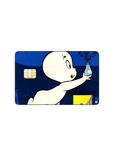 PRINTED BANK CARD STICKER Animation Casper By Harvey Films