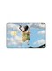 PRINTED BANK CARD STICKER Cute Girl Drawing On Swing