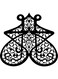 Decorative Wall Sticker Black 20cm