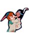 Girl and Boy Printed Decorative Wall Sticker Multicolour