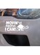 Movin As Fast As I Can Funny Car Stickers - Van Stickers - Campervan Decals - New Driver Sticker - Bumper Stickers - Funny Car Accessories (21cm x 9cm, White)