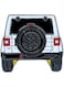Jeep Wrangler Rear View &ndash; White Off-Road SUV Metal Sticker, Collectible Car for Jeep Enthusiasts, Bags, Mobile, I pad, Backpacks, and Collectors Walls, Doors, Cars &amp; Laptops Fridge