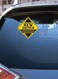 New Driver Please Be patient Vinyl Decal Die Cut Bike Car Sticker for Sides Hoods Bumper Rear Black Yellow)