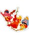 Cute Fictional Character Printed Wall Sticker Multicolour