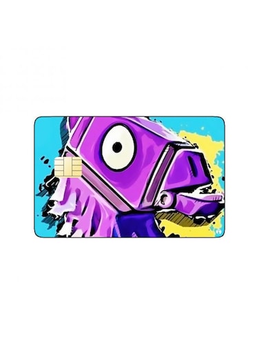 PRINTED BANK CARD STICKER Llama From Fortnite Video Game