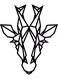 Decorative Wall Sticker Black 20cm