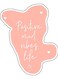 Positive Quote Decorative Wall Sticker Multicolour 10x10cm