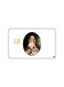 PRINTED BANK CARD STICKER Beautiful Girl Vintage Drawing