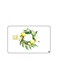 PRINTED BANK CARD STICKER Beautiful Lemons Drawing With Tree Leaves