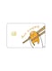 PRINTED BANK CARD STICKER Gudetama Anime Character