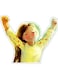 Girl Design Decorative Wall Sticker Multicolour