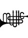 Decorative Wall Sticker Black 20cm