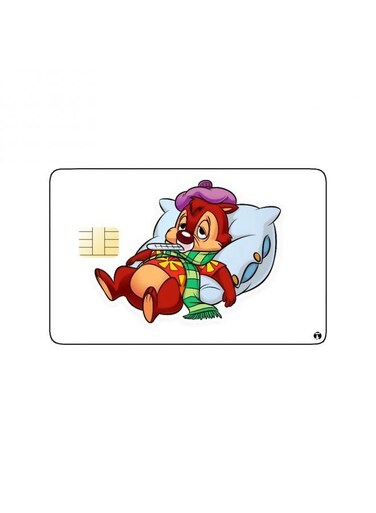 PRINTED BANK CARD STICKER Chip From Chip 'N Dale