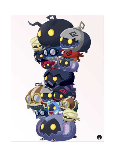 Printed Wall Sticker Multicolour 20cm