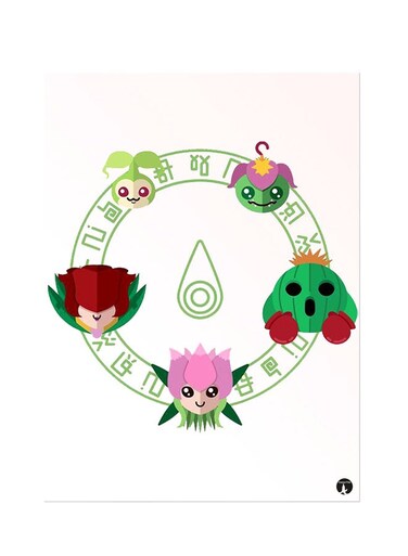 Printed Wall Sticker Multicolour 20cm