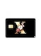 PRINTED BANK CARD STICKER The Letter X With Flowers