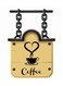 DIY Coffee Mug Wall Sticker Black 20x12.5cm