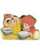 Cartoon Boy And Girl Printed Wall Sticker Multicolour