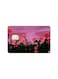 PRINTED BANK CARD STICKER Cute Flowers Drawing With Moon