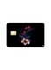 PRINTED BANK CARD STICKER Beautiful White Flower Drawing