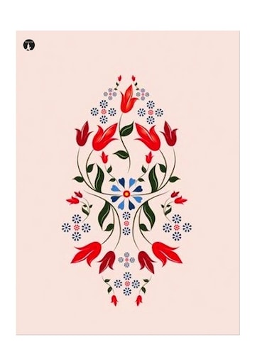 Printed Wall Sticker Multicolour 20cm
