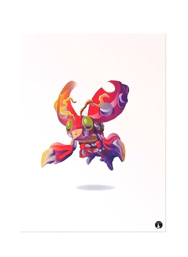Printed Wall Sticker Multicolour 20cm