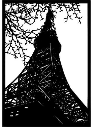 Decorative Wall Sticker Black 20cm