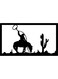 Decorative Wall Sticker Black 20cm