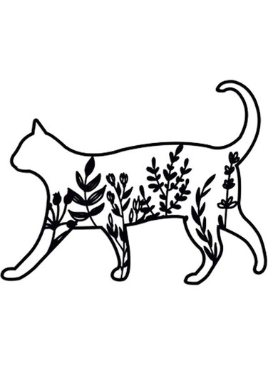 Decorative Wall Sticker Black 20cm