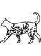 Decorative Wall Sticker Black 20cm