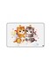 PRINTED BANK CARD STICKER Beautiful Colorful Cats Drawing With Roses