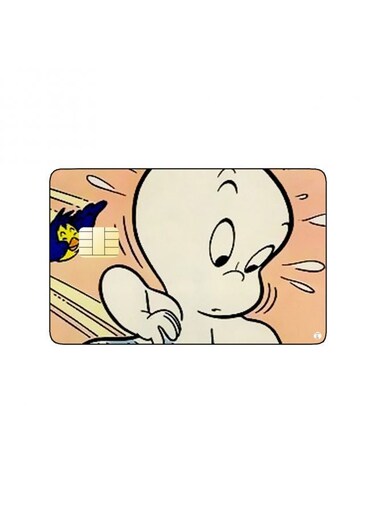 PRINTED BANK CARD STICKER Animation Casper By Harvey Films