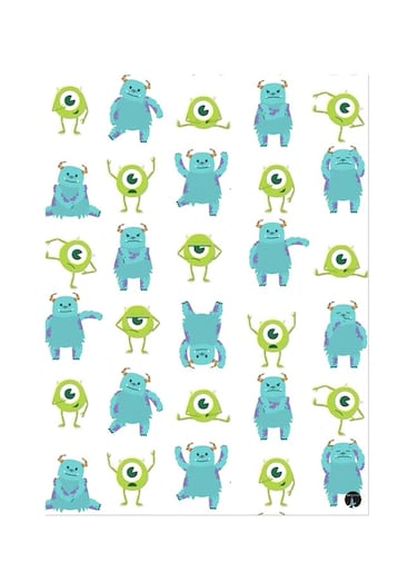 Printed Wall Sticker Multicolour 20cm