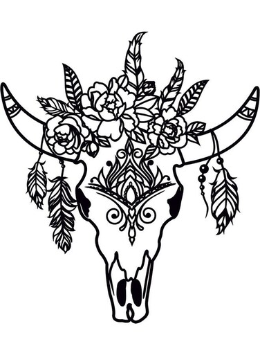 Decorative Wall Sticker Black 20cm