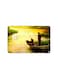 PRINTED BANK CARD STICKER Beautiflu Couple Fishing At Sunrise