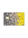 PRINTED BANK CARD STICKER Beautiful Grey And Yellow Background