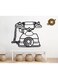 Decorative Wall Sticker Black 20cm