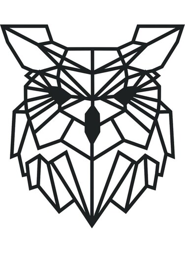 Decorative Wall Sticker Black 20cm