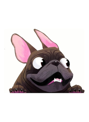 3D Unique Car Styling Funny Puppy Cartoon Car Sticker Colorful Window Body Vinyl Sticker Decal