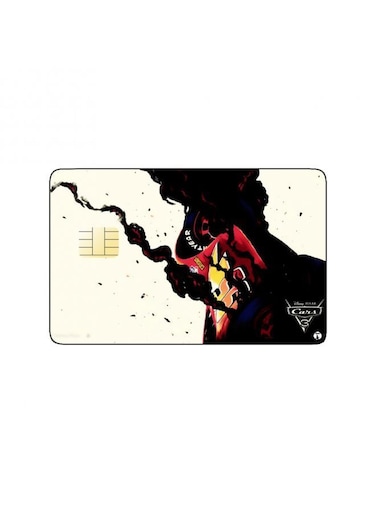 PRINTED BANK CARD STICKER Animation Lightning Mcqueen From Cars By Disney