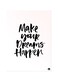 Printed Wall Sticker Black 20cm