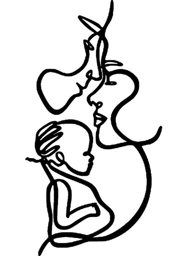 Decorative Wall Sticker Black 20cm