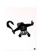 Printed Wall Sticker Black 20cm